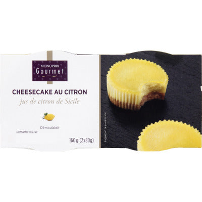 Monoprix Gourmet Cheesecake au citron 2x80g