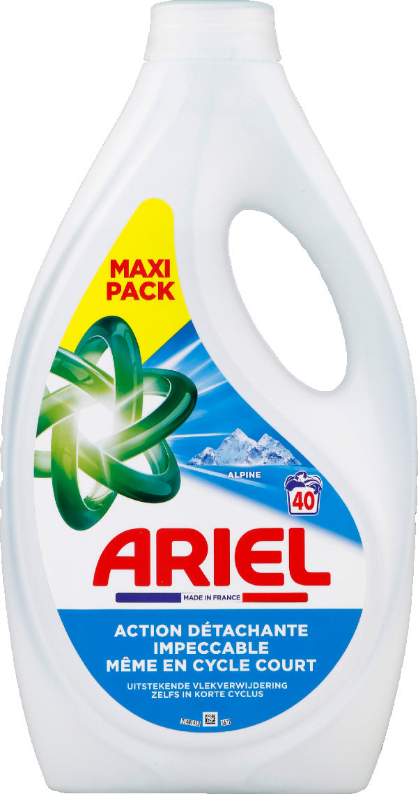 Ariel Liquide détergent Alpine x40 Lavages