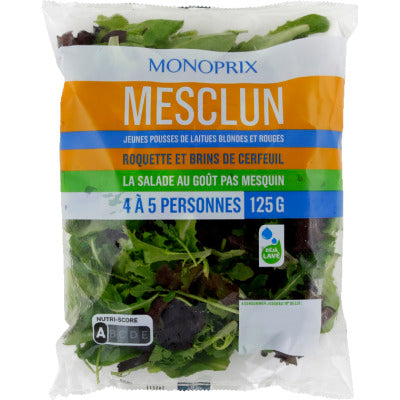 Monoprix mesclun 125g