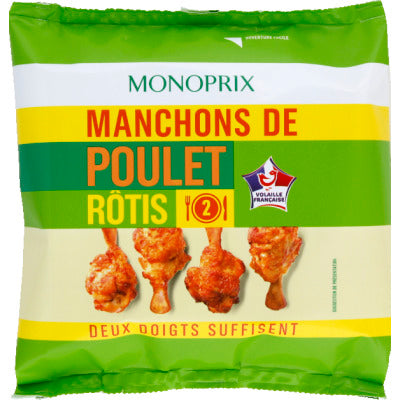 Monoprix Manchons de poulet nature 250g