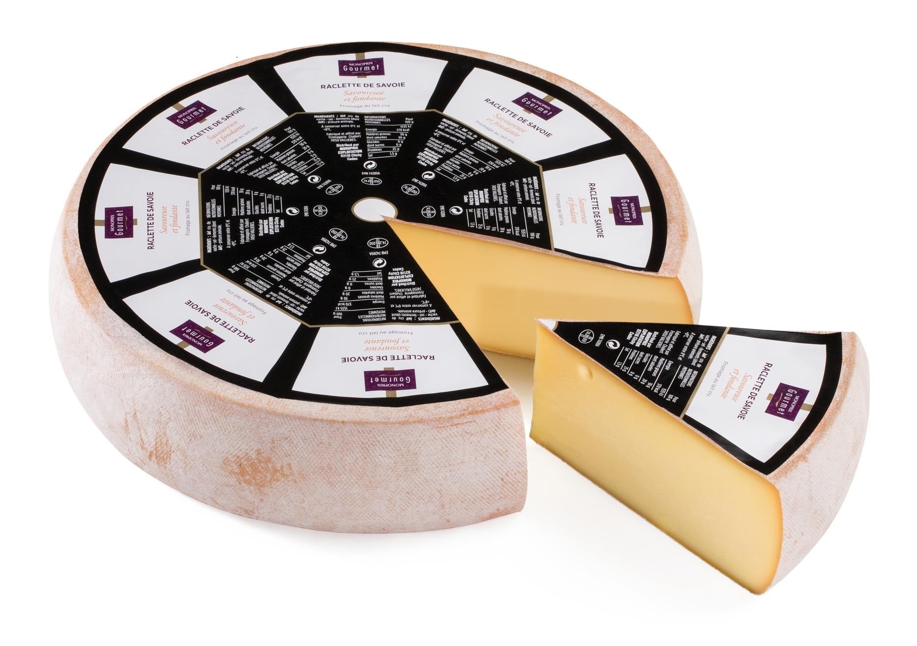 Monoprix Gourmet Raclette Savoie IGP au Lait Cru MGT 5kg