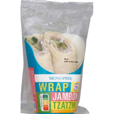 Monoprix Wrap jambon Tzatziki 180g