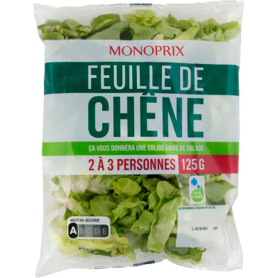 Monoprix feuille de chêne 125g