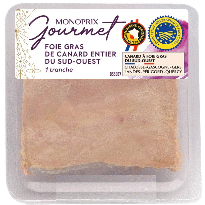 Monoprix Gourmet Foie Gras De Canard Entier 40g