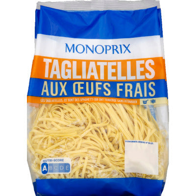 Monoprix Tagliatelles aux œufs frais 350g