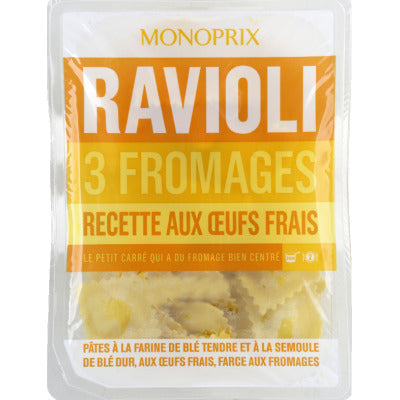 Monoprix Ravioli 3 fromage 300g