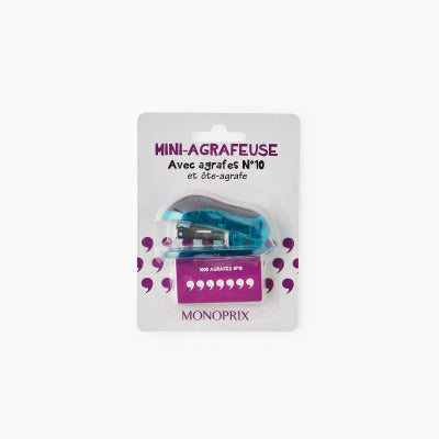 Monoprix Maison Mini Agrafeuse Avec Agrafes N°10