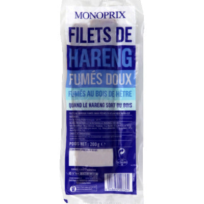 Monoprix Filets de Hareng fumé doux 200g