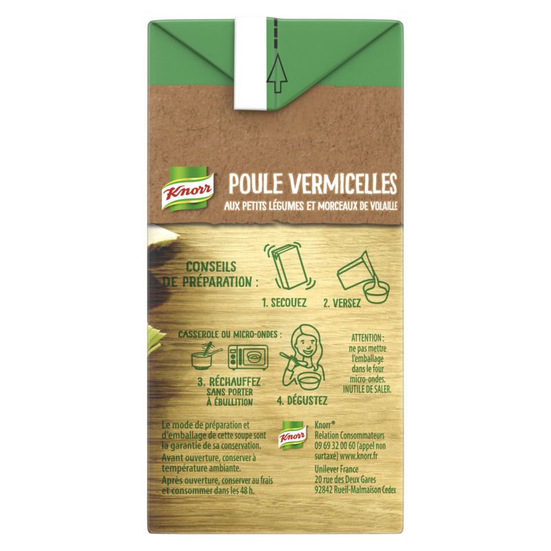 Knorr Saveurs d'Antan Soupe Poule Vermicelles 30cl