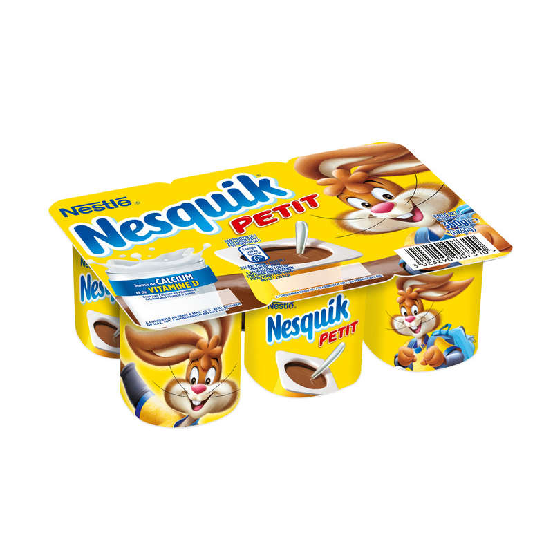 Nesquik Crèmes Desserts Pour Enfants Chocolat 6x60g