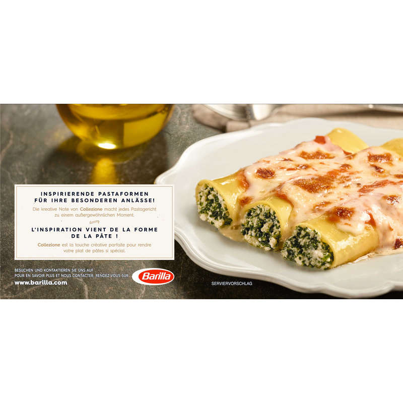 Barilla Pâtes cannelloni collezione 250g