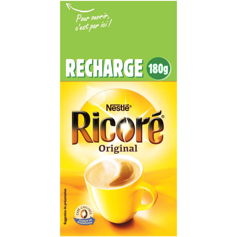 Ricoré Recharge café chicorée soluble 180g