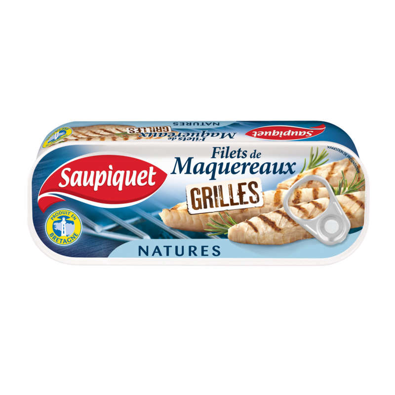 Saupiquet Filets De Maquereaux Grillés Natures 120g