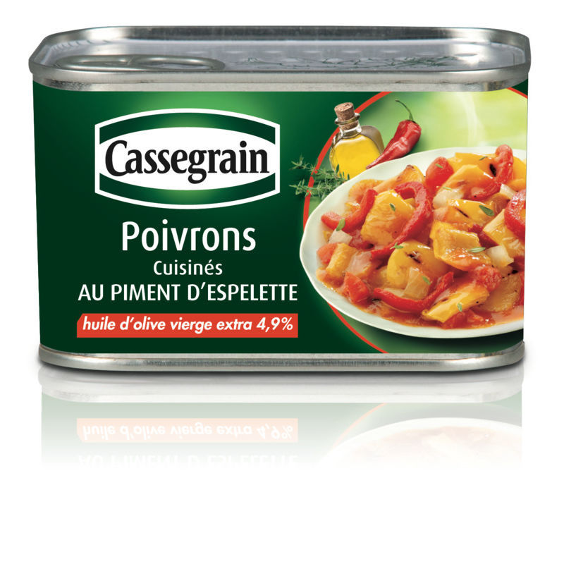 Cassegrain Poivrons Cuisinés Au Piment D'Espelette 375g