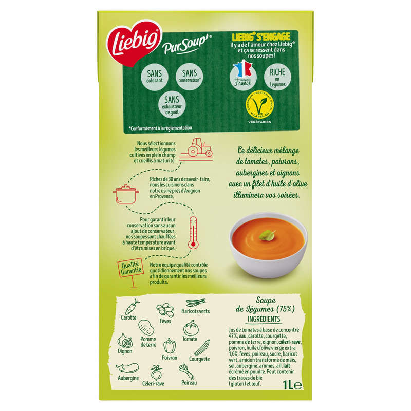 Liebig PurSoup' Velouté de légumes du soleil 1L