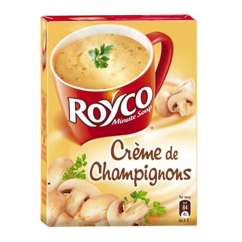 Royco Soupe à la Crème de champignons 4x16g