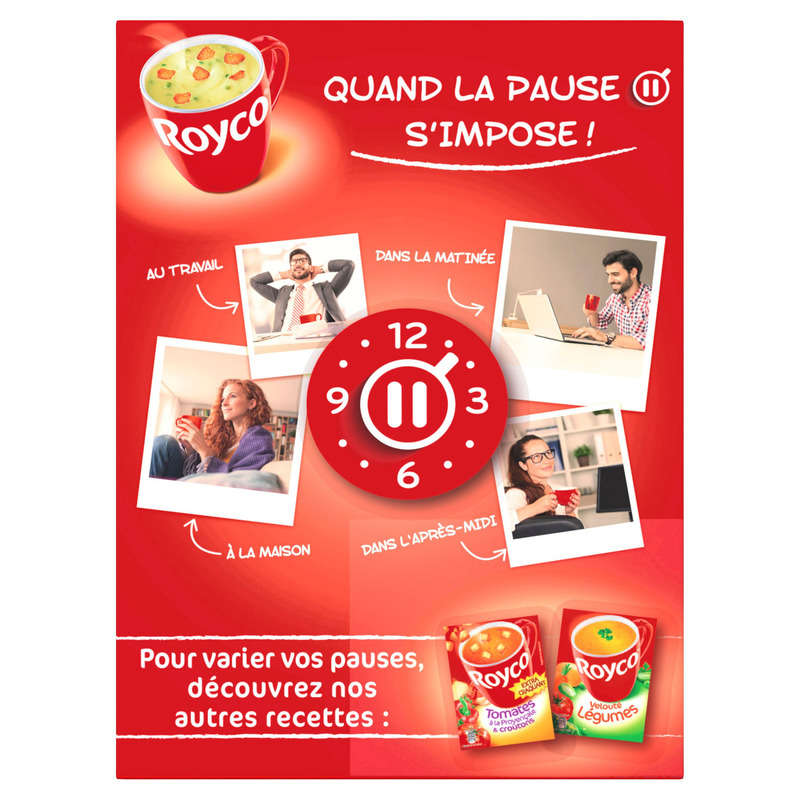 Royco Soupe à la crème d'asperges & croûtons 4x15,0g