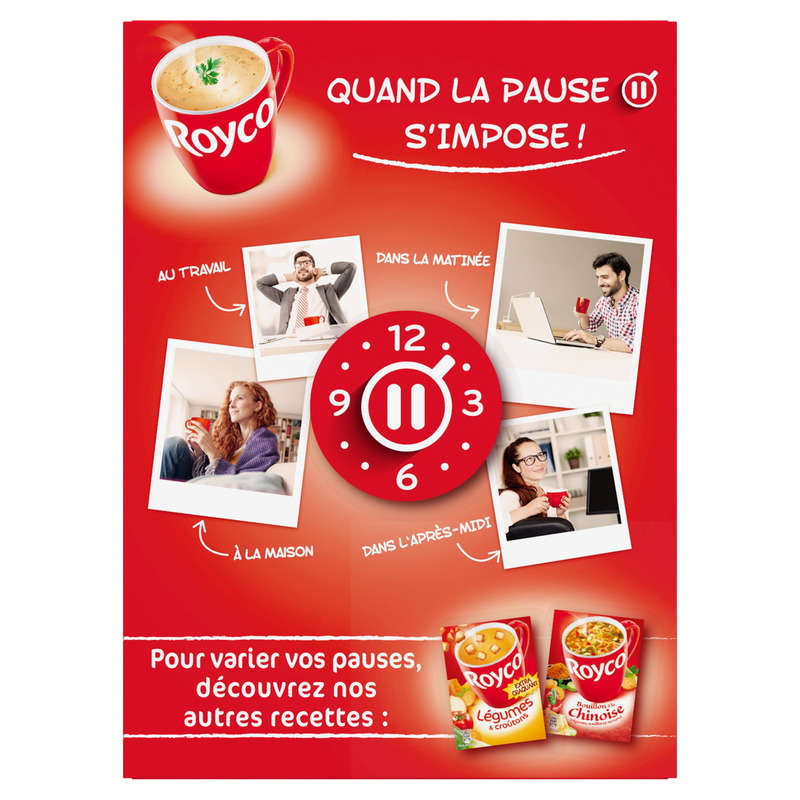 Royco Soupe à la Crème de champignons 4x16g