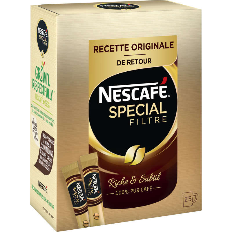 Nescafé Spécial Filtre Café Soluble Riche & Subtil 25x2g