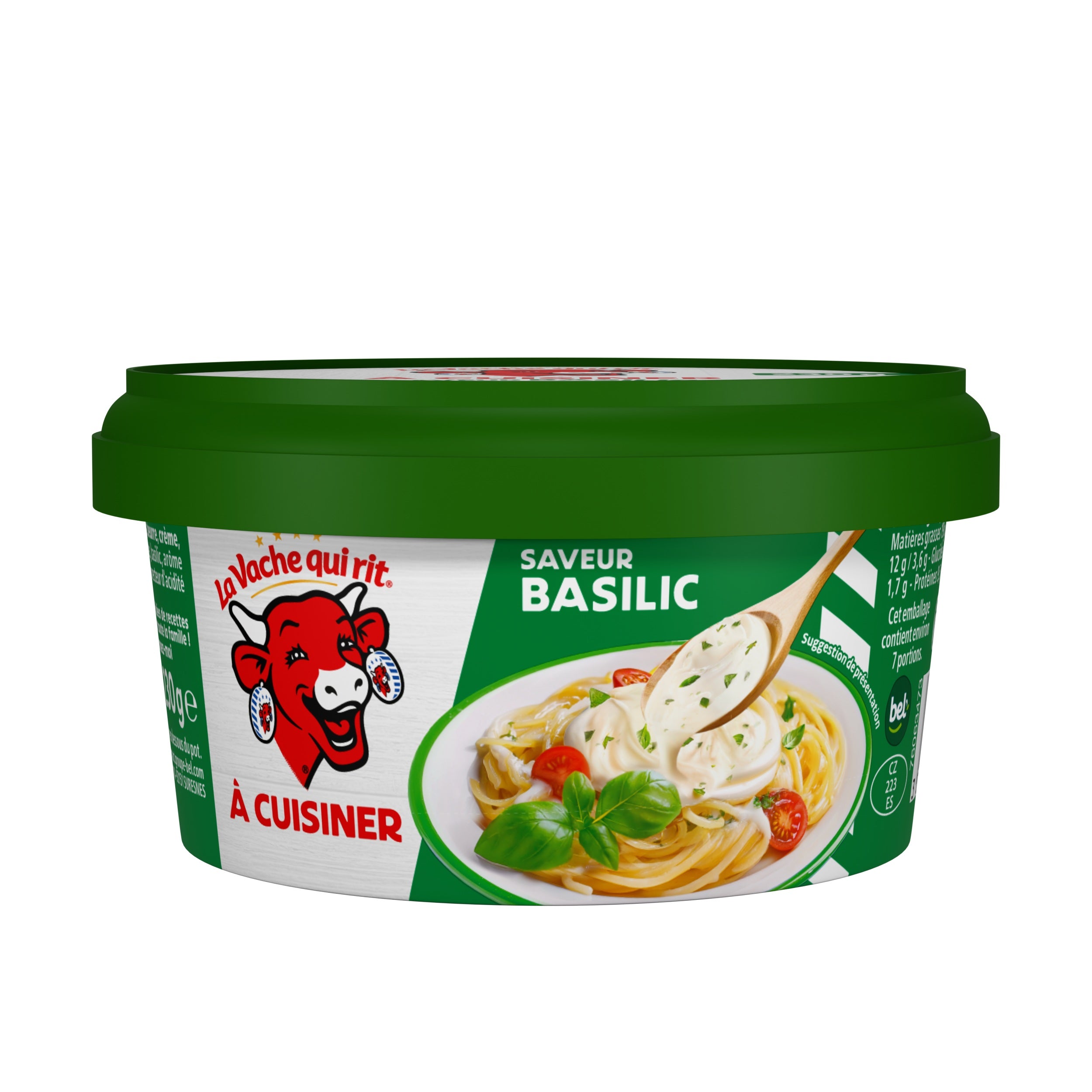 La Vache qui Rit  à Cuisiner Saveur Basilic 240g