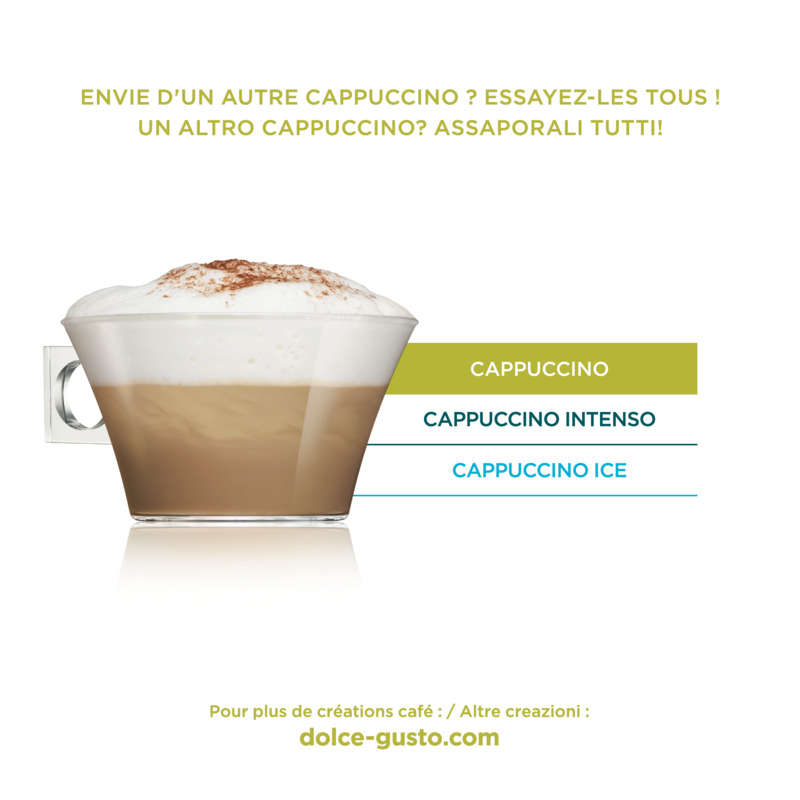 Nescafé Dolce Gusto Capsules de cappucino extra cremoso 186,4g