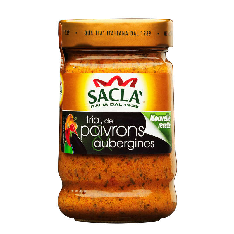 Sacla Sauce trio de poivrons et aubergines 190g