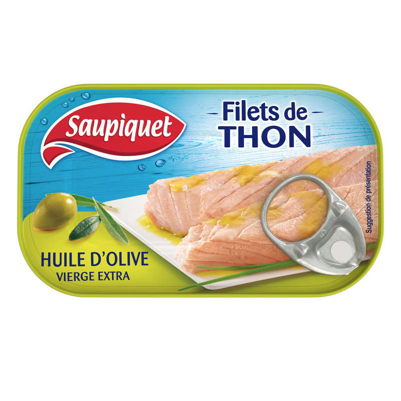 Saupiquet Filets de Thon à L'huile d'Olive Vierge Extra 81g