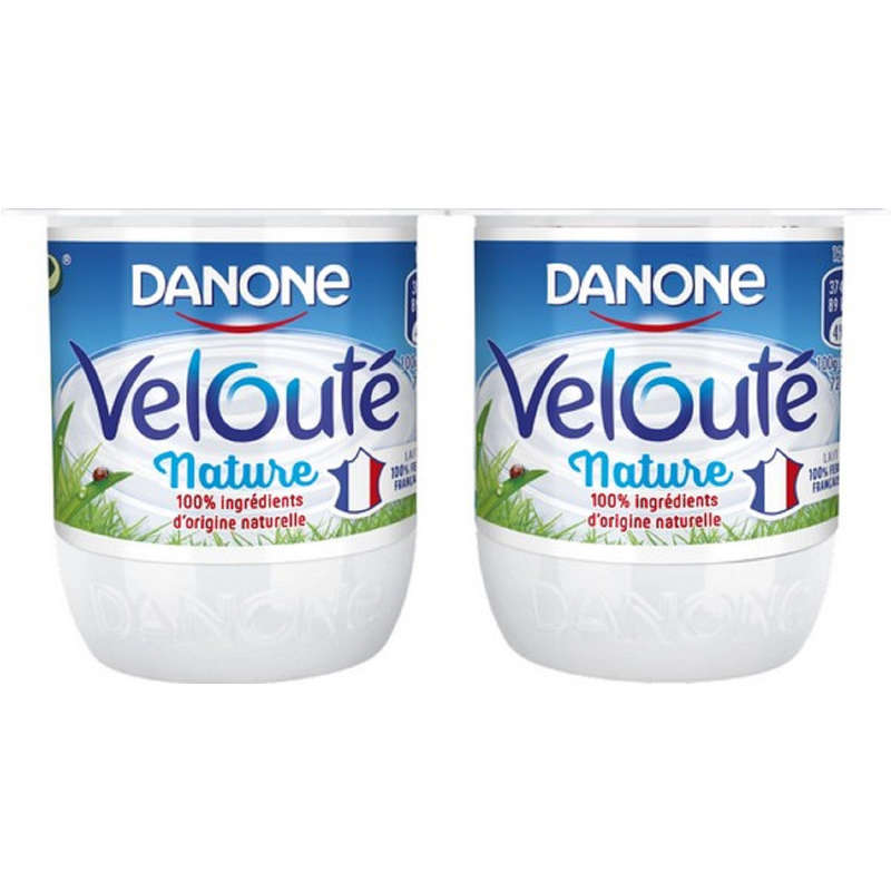 Danone Velouté Yaourt Brassé Nature 4x125g