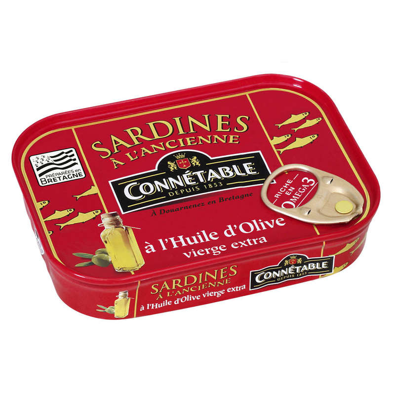 Connétable Sardines À L'Ancinenne À L'Huile D'Olive Vierge Extra 87g