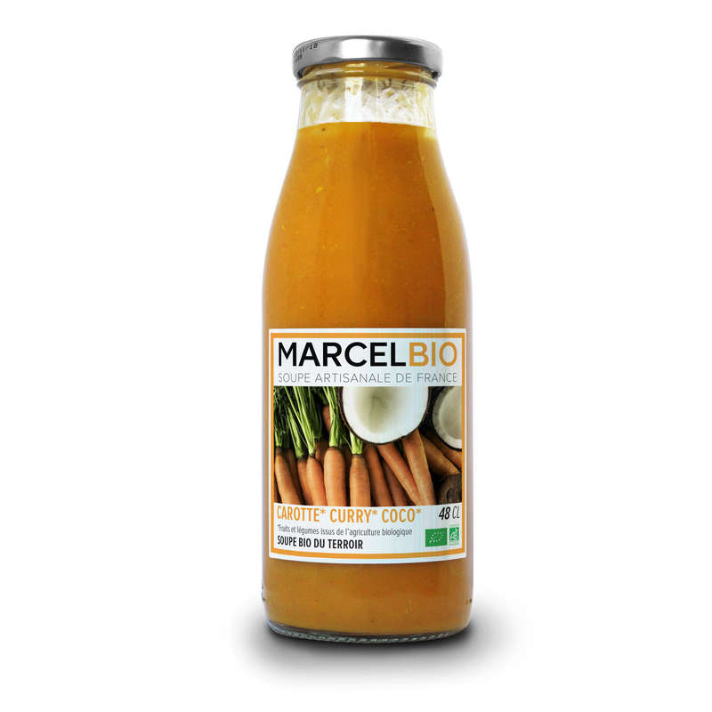 Marcel Bio Soupe de Carotte Curry & Coco Bio 48cl