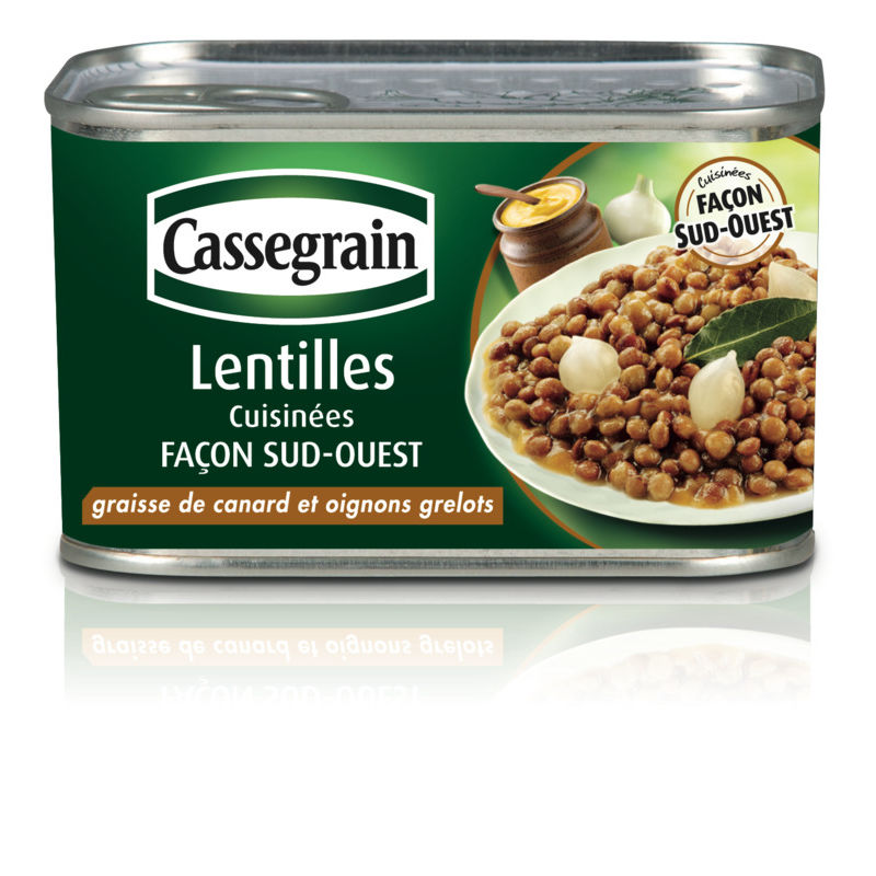 Cassegrain Lentilles Préparées Sélection Tendres Et Fondantes 265g