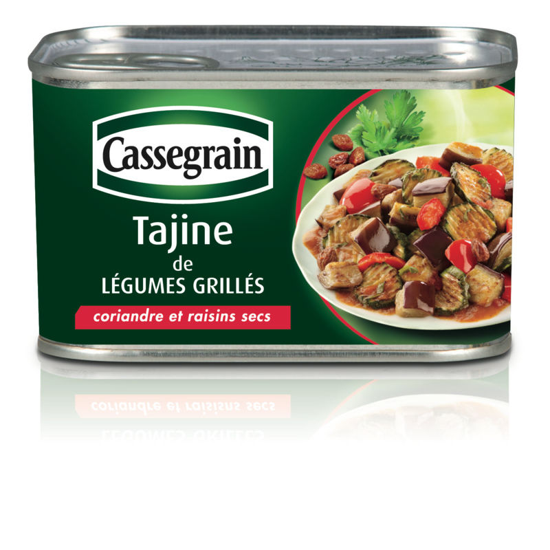 Cassegrain Tajine Légumes Grillés Coriandre Et Raisins Secs 375g