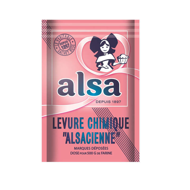 Alsa Levure Chimique Alsacienne 8 Sachets 88g