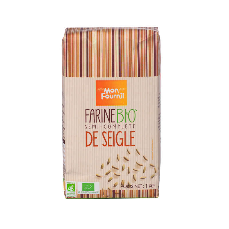 Mon Fournil Farine Seigle Semi Compl Bio 1kg