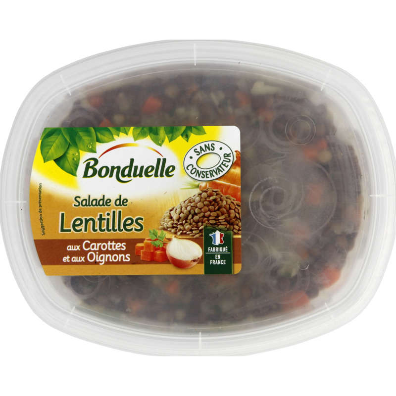 Bonduelle Salade De Lentilles Aux Carottes Et Oignons 300g