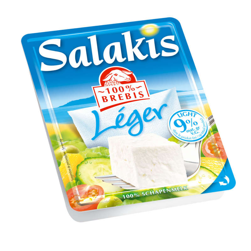 Salakis Fromage au lait de brebis allégée 9%mg 200g