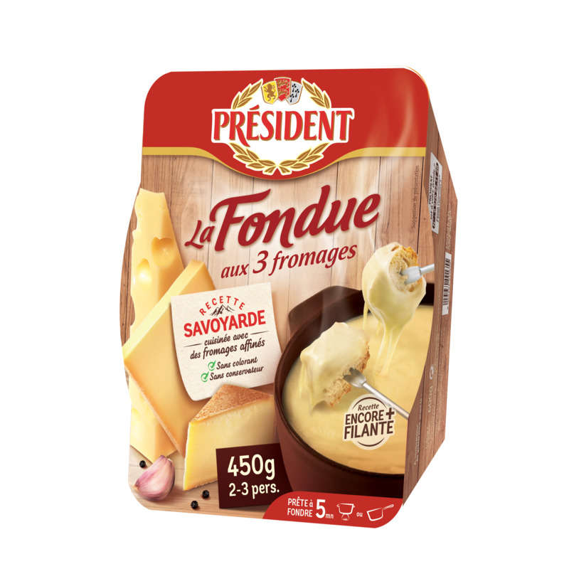 Président Fondue aux 3 Fromages 450g