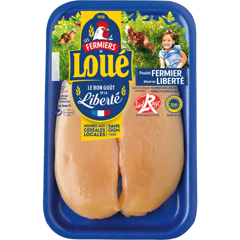 Loué Filet de Poulet fermier jaune x2 240g