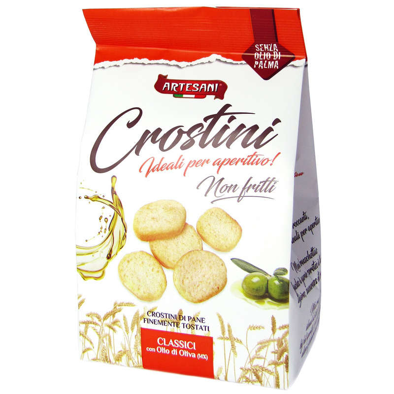 Crostini Biscuits salées à l'huile d'olive 100g