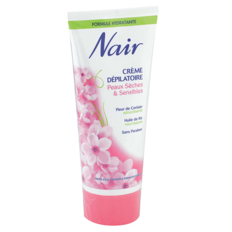 Nair Crème Dépilatoire Hydratante, Peaux Sèches Et Sensibles 200Ml