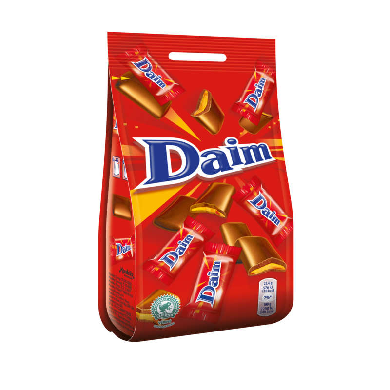 Daim Chocolat Au Lait Fourré Au Caramel Croquant 140g