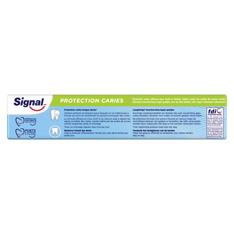 Signal Dentifrice Protection Caries calcium fluor actifs 75ml