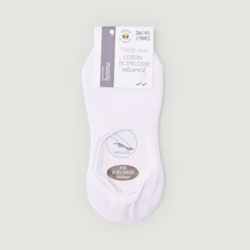 Protège-Pieds Imprimés Carreaux x2 - TU