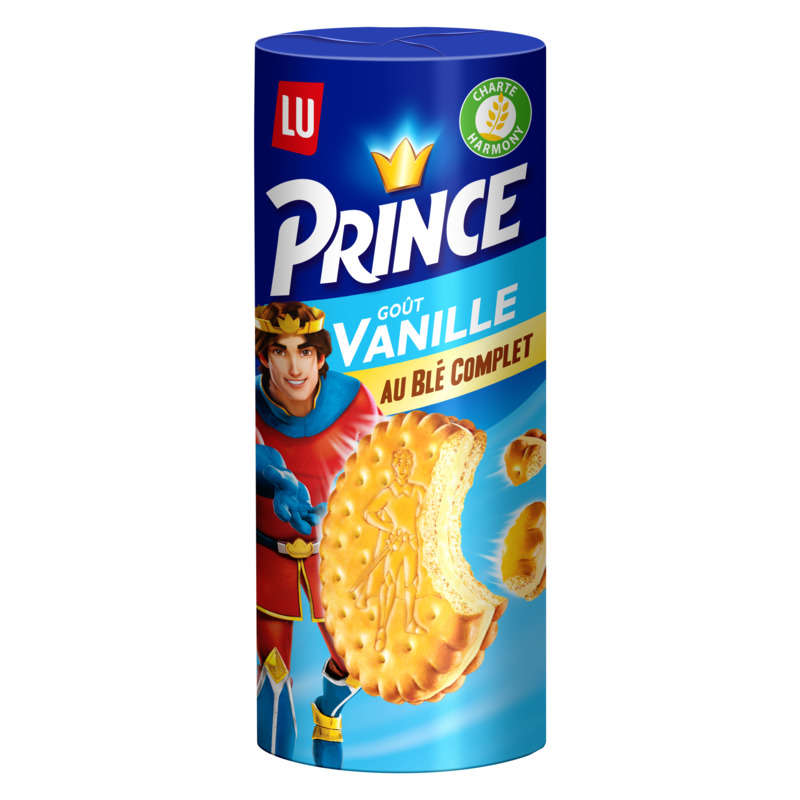 Lu Prince Biscuits fourrés à la Vanille Blé complet 300g