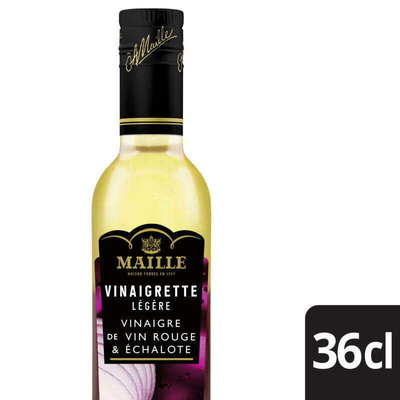 Maille Vinaigrette Légère Vinaigre de Vin Rouge & Échalotes 36cl
