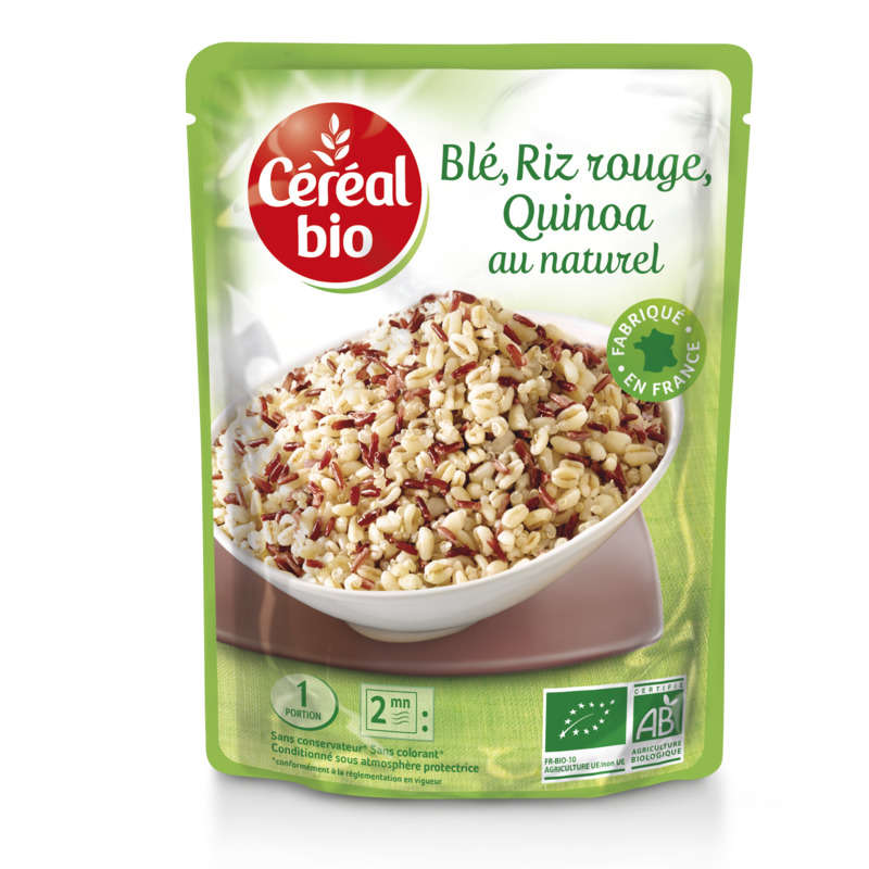 Céréal Bio Blé Riz rouge Quinoa repas express 220g