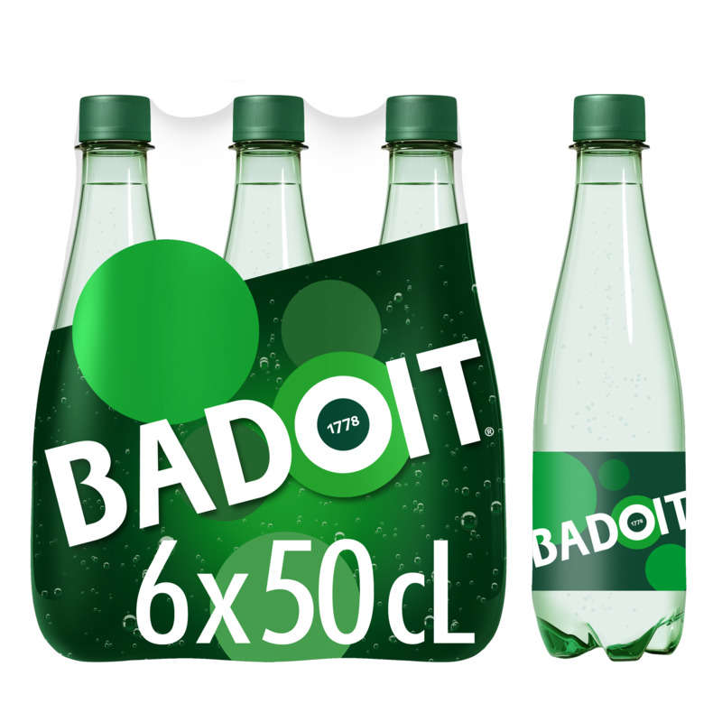 Badoit Eau minérale naturelle finement gazeuse 6x50cl