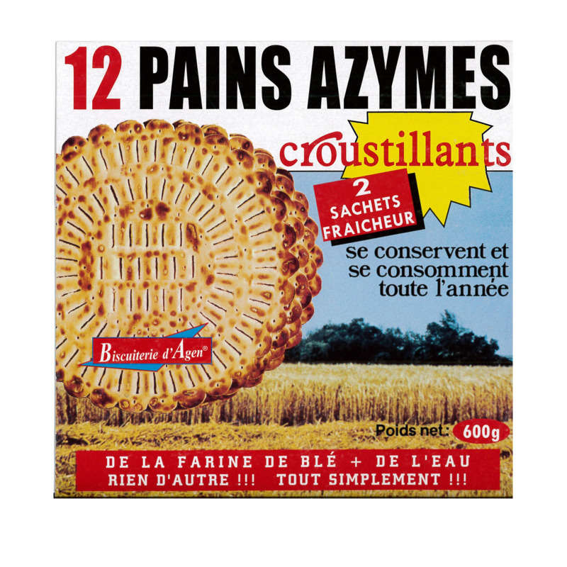 Biscuiterie D'Agen 12 Pains Azymes 600g