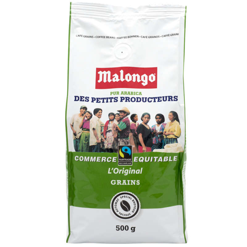 Malongo Café En Grains L'Original Commerce Equitable 500g