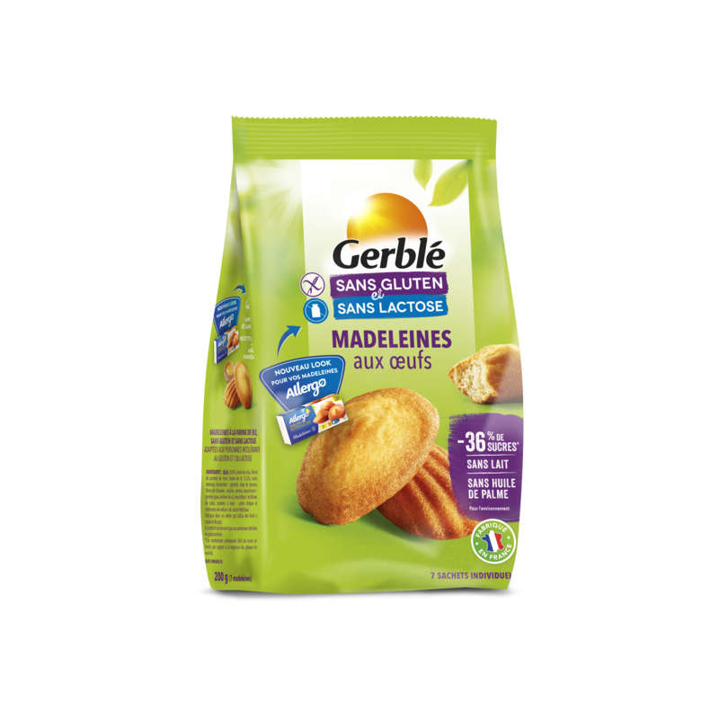 Gerblé Madeleine aux Œufs Sans Gluten 200g